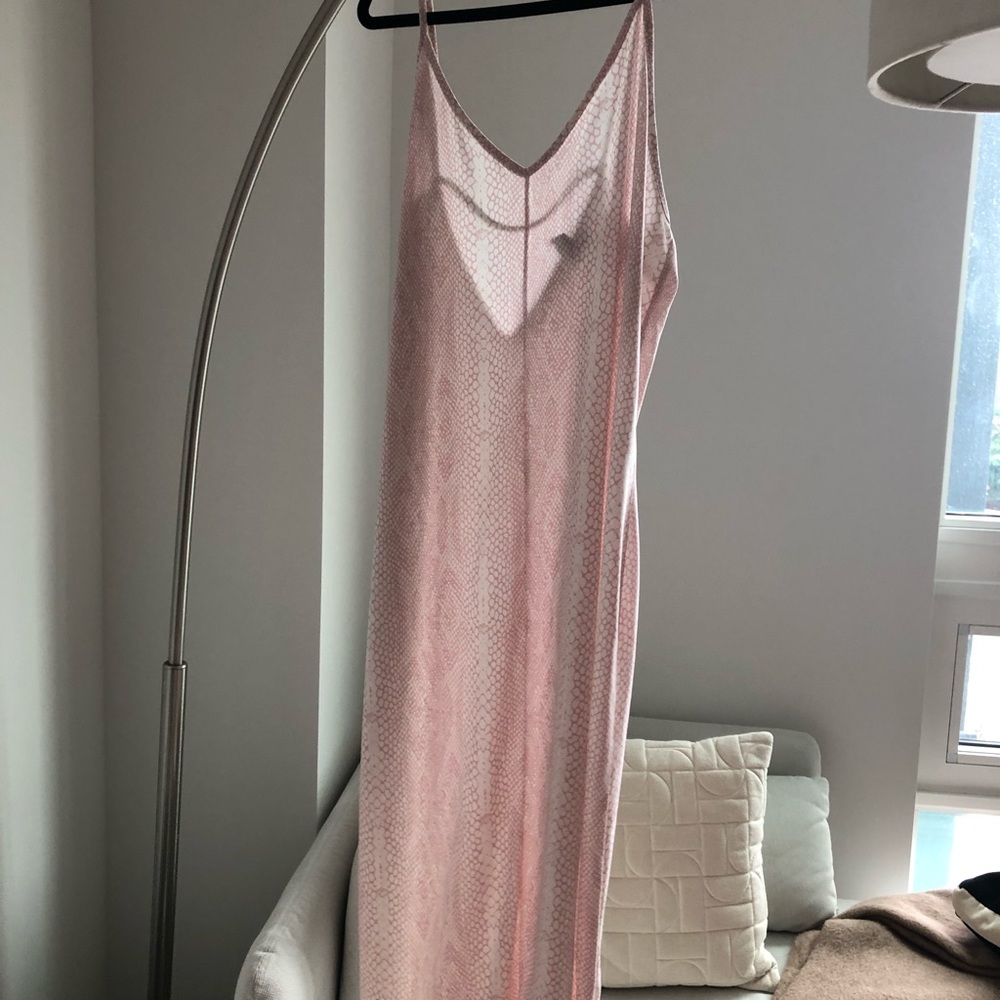 ASOS rattlesnake print slip dress
